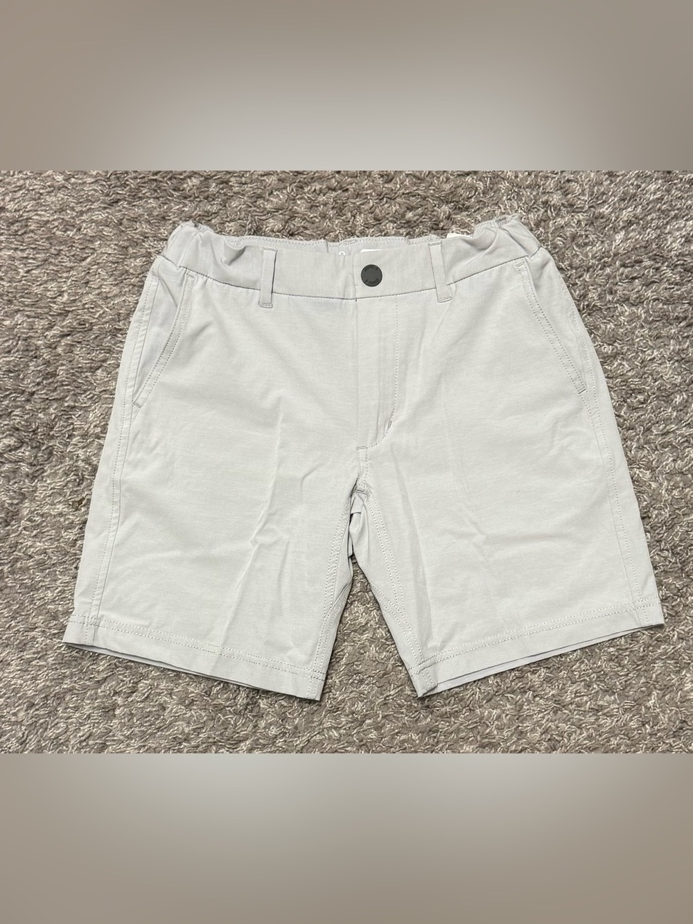 EUC Boys Johnnie-O Performance Grey Adjustable Waist Shorts, Size 12